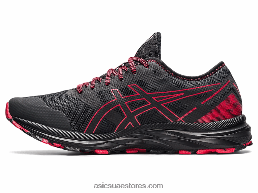 Asics رمادي جرافيت / أحمر كهربائي درب جل مثير 2N24DJ1734
