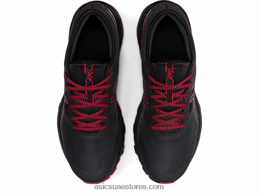Asics رمادي جرافيت / أحمر كهربائي درب جل مثير 2N24DJ1734