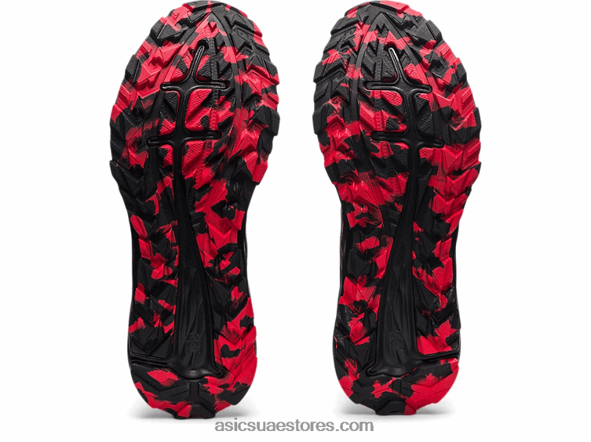 Asics رمادي جرافيت / أحمر كهربائي درب جل مثير 2N24DJ1734