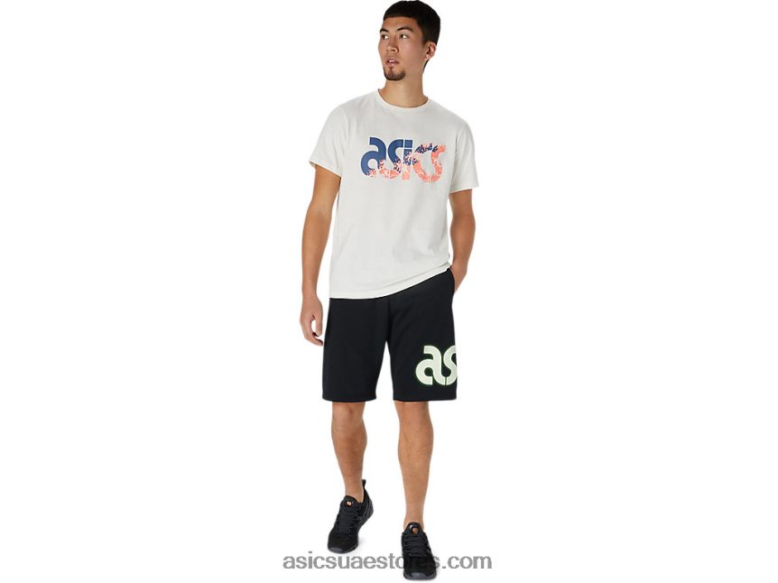 Asics أسود الأداء قصير للرجال 2N24DJ1735