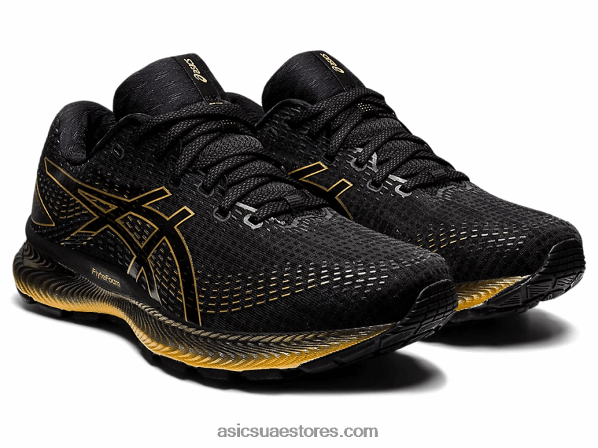 Asics أسود / ذهب خالص جل سايون 2N24DJ1739