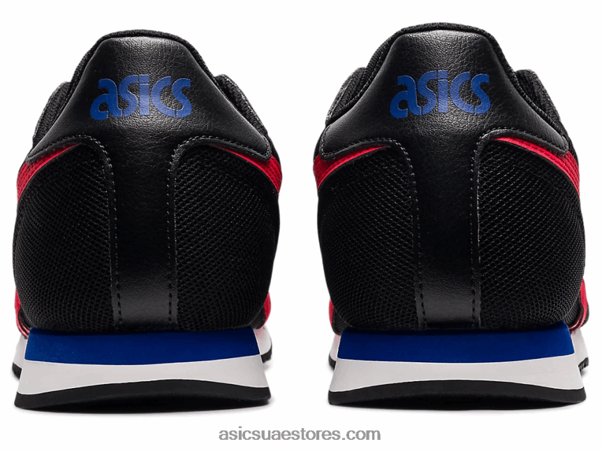 Asics أسود / أحمر كهربائي عداء النمر 2N24DJ1740