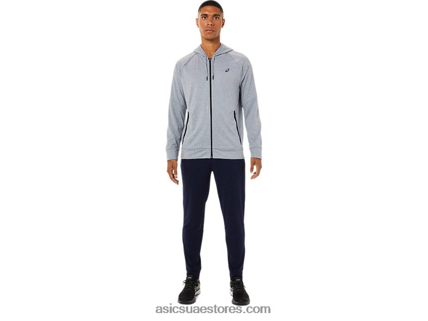 Asics هيذر الصخر الصخري هودي بسحاب كامل تك للرجال 2N24DJ1780