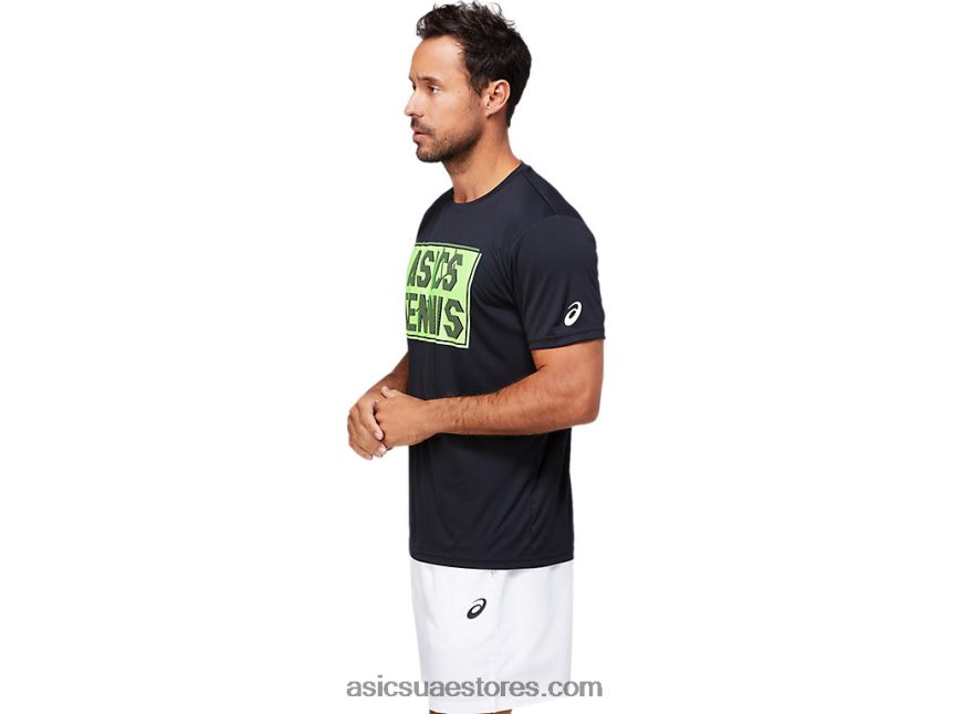 Asics أسود الأداء الرجال المحملة الرسم 2N24DJ1791
