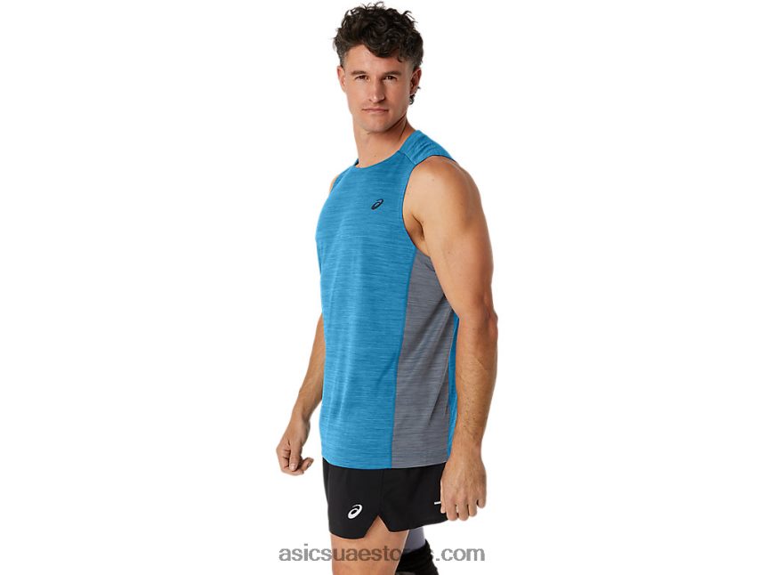 Asics الجزيرة الزرقاء / الصخر الصخري قطار رجال سانا تانك العضلات 2N24DJ17