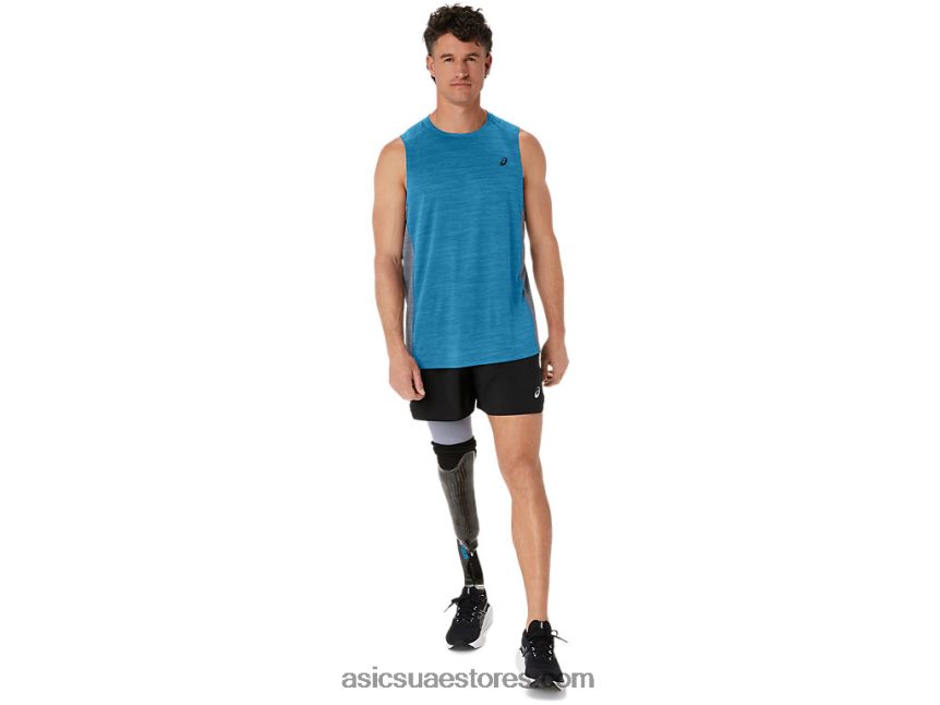 Asics الجزيرة الزرقاء / الصخر الصخري قطار رجال سانا تانك العضلات 2N24DJ17