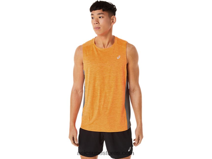 Asics البوب ​​البرتقالي / الصخر الصخري قطار رجال سانا تانك العضلات 2N24DJ18