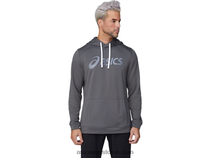Asics الجرافيت الرمادي / حاضرة هودي فرنسي تيري للرجال 2N24DJ1807