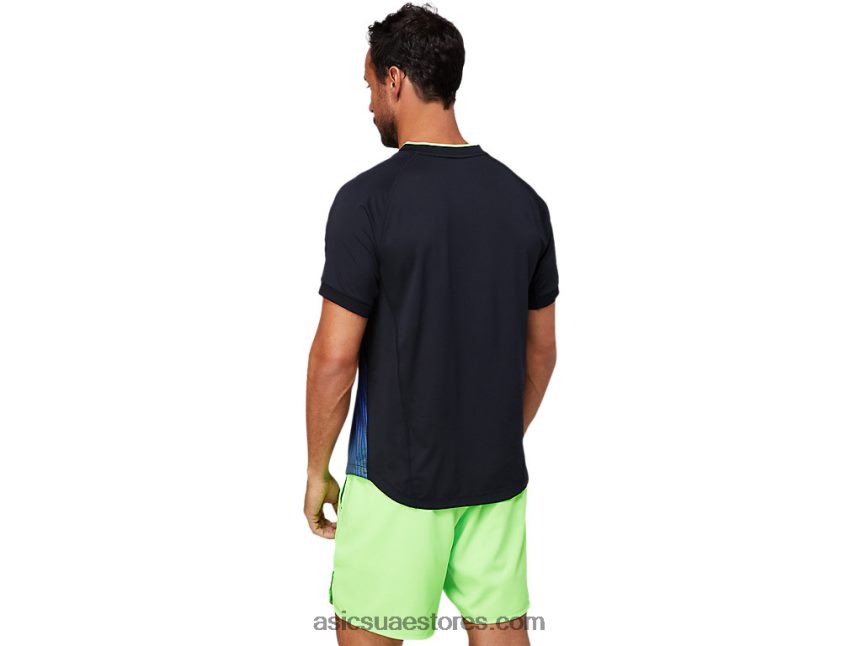 Asics أسود الأداء الرجال مباراة الرسم المحملة 2N24DJ1830