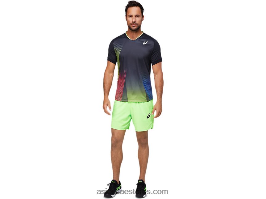 Asics أسود الأداء الرجال مباراة الرسم المحملة 2N24DJ1830