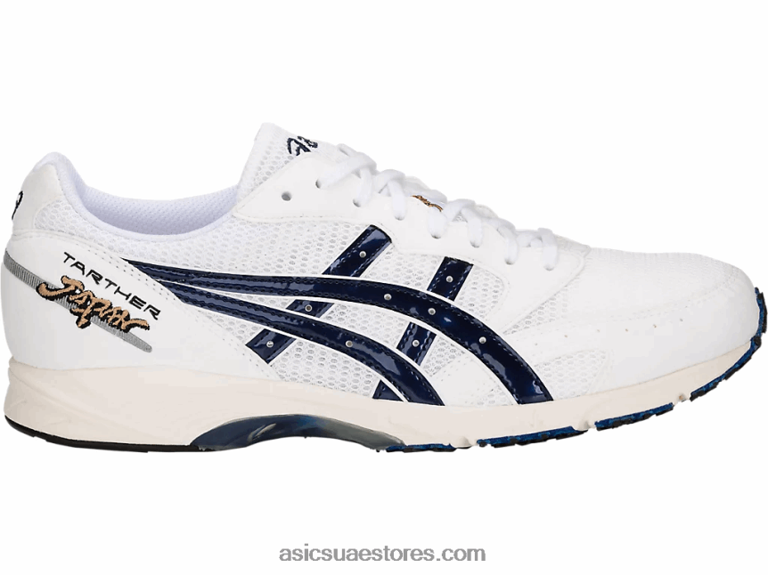 Asics طباعة بيضاء / زرقاء تارثير اليابان 2N24DJ1860