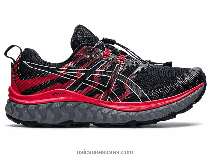 Asics أسود / أحمر كهربائي ترابوكو ماكس 2N24DJ1862