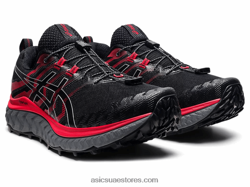 Asics أسود / أحمر كهربائي ترابوكو ماكس 2N24DJ1862