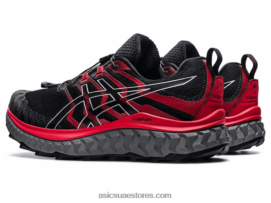 Asics أسود / أحمر كهربائي ترابوكو ماكس 2N24DJ1862