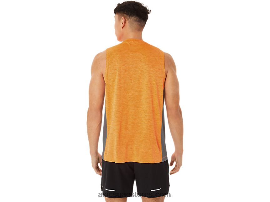 Asics البوب ​​البرتقالي / الصخر الصخري قطار رجال سانا تانك العضلات 2N24DJ18