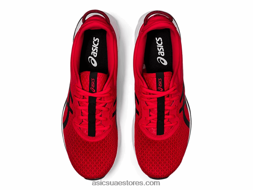 Asics كلاسيك أحمر / أسود هلام-كومو لايت عريض للغاية 2N24DJ1925