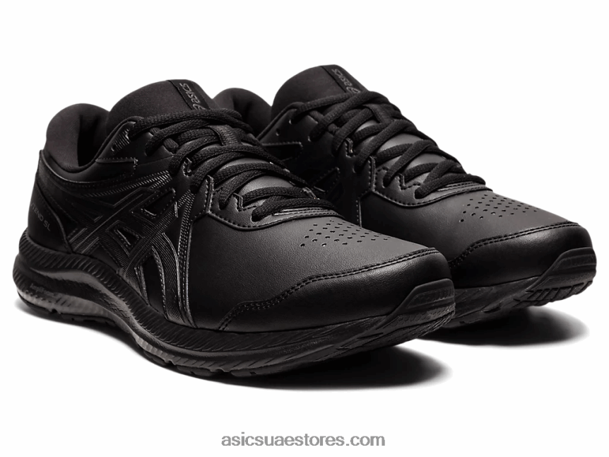Asics أسود جل-كونتيند ووكر واسع للغاية 2N24DJ1981