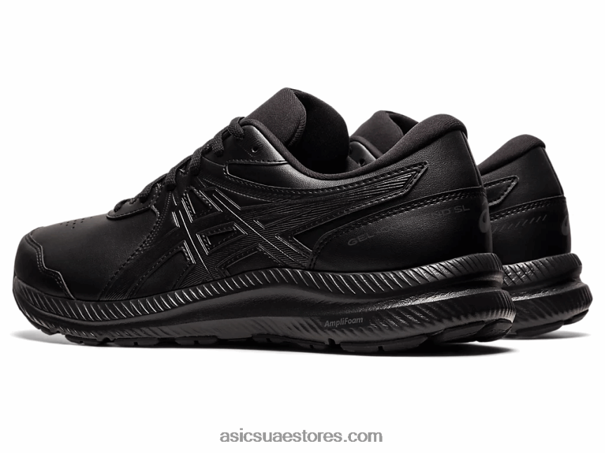 Asics أسود جل-كونتيند ووكر واسع للغاية 2N24DJ1981