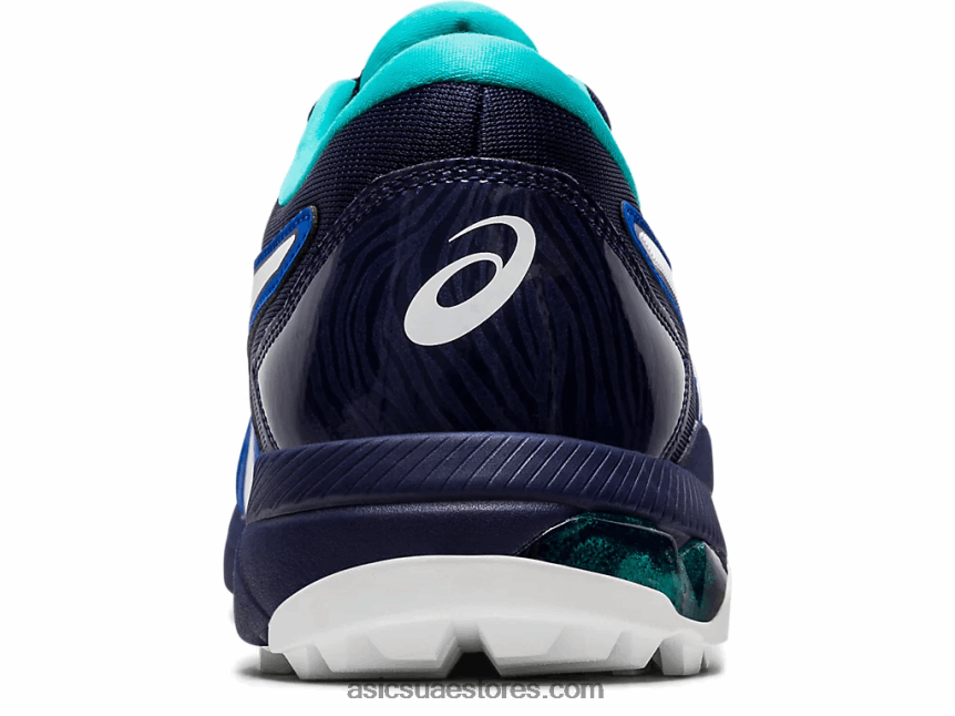 Asics أزرق أبيض جل انزلاق الرجال بالطبع 2N24DJ1990