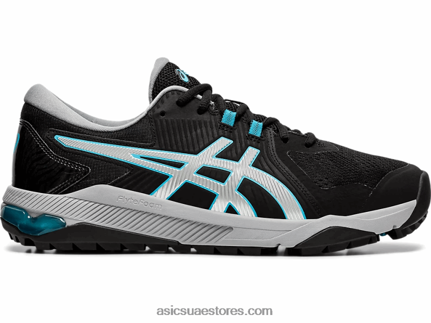 Asics الفضة السوداء جل انزلاق الرجال بالطبع 2N24DJ1992
