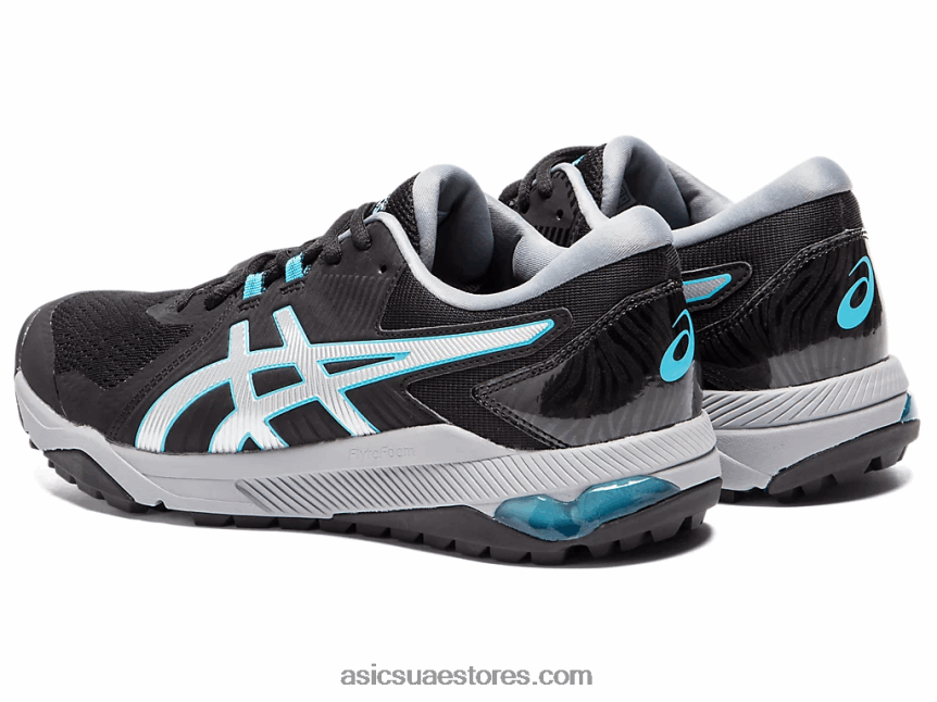 Asics الفضة السوداء جل انزلاق الرجال بالطبع 2N24DJ1992