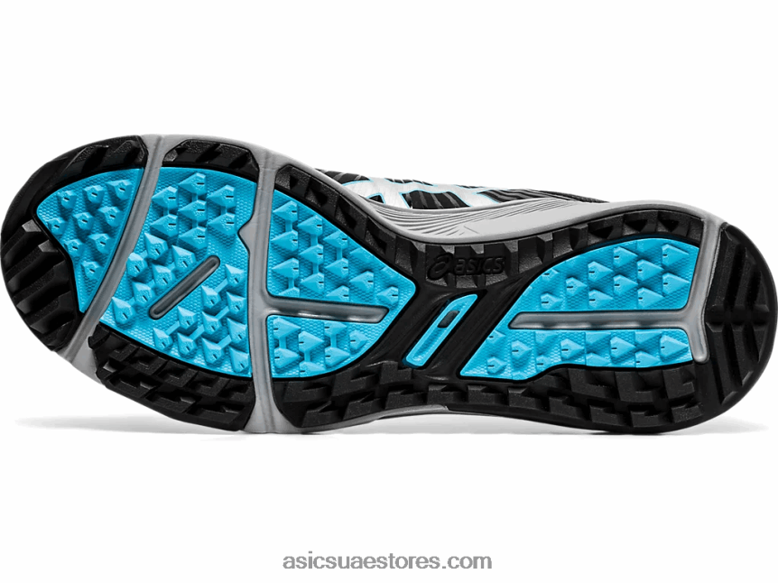 Asics الفضة السوداء جل انزلاق الرجال بالطبع 2N24DJ1992