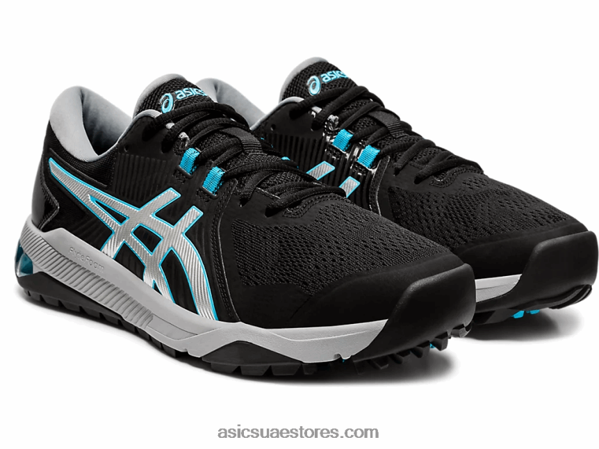Asics الفضة السوداء جل انزلاق الرجال بالطبع 2N24DJ1992