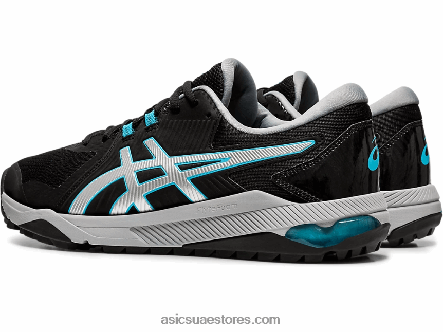 Asics الفضة السوداء جل انزلاق الرجال بالطبع 2N24DJ1992