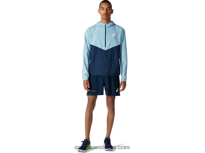 Asics الأزرق الفرنسي رؤية الرجال قصيرة 2N24DJ1998