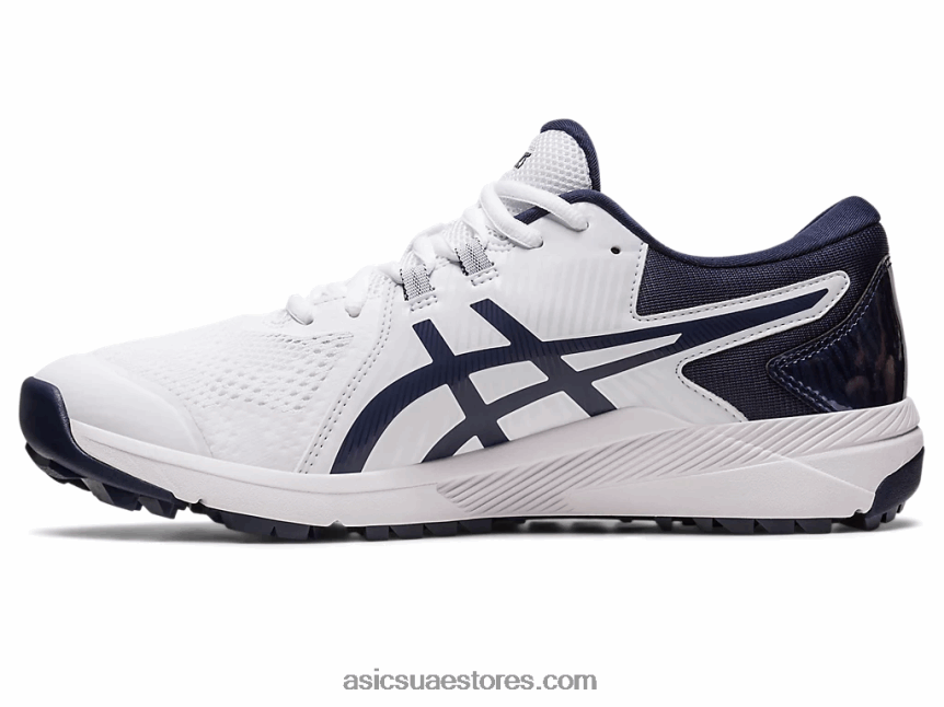 Asics أبيض / منتصف الليل جل انزلاق الرجال بالطبع 2N24DJ201