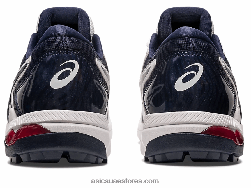 Asics أبيض / منتصف الليل جل انزلاق الرجال بالطبع 2N24DJ201
