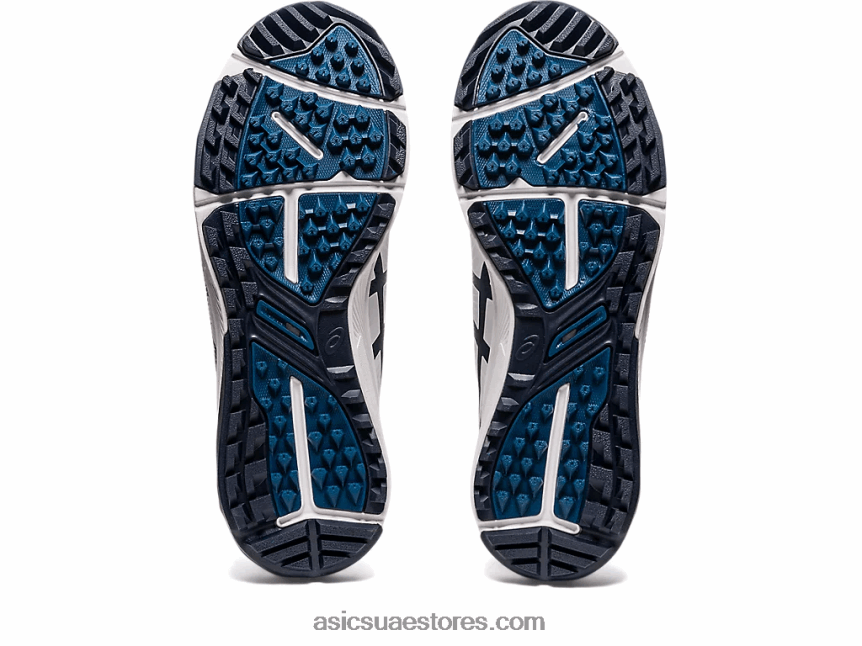 Asics أبيض / منتصف الليل جل انزلاق الرجال بالطبع 2N24DJ201