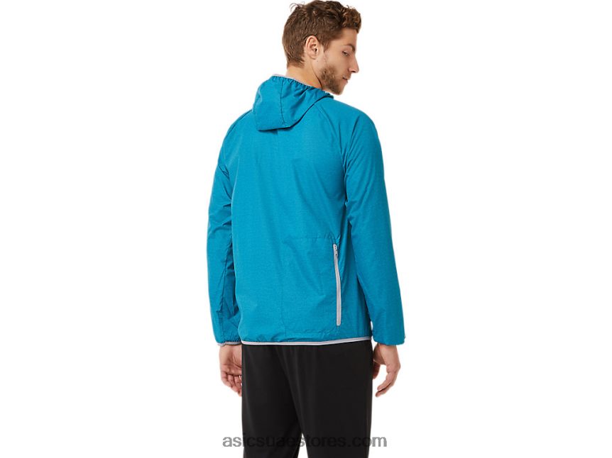 Asics هيذر أزرق مخضر / صخرة صخرية سترة رجالية للتعبئة 2N24DJ2027