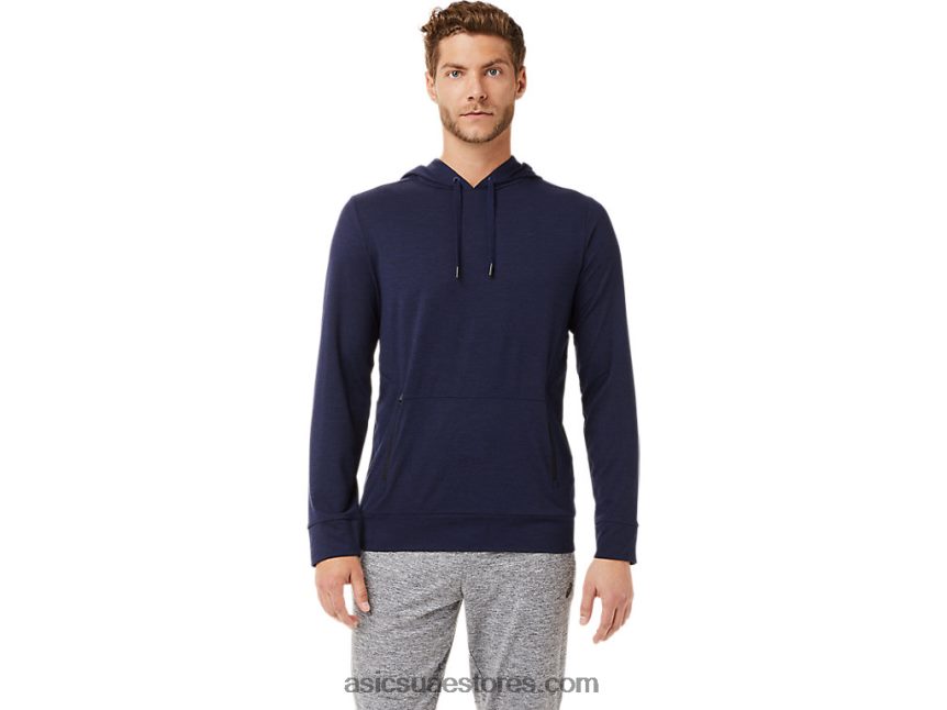 Asics هيذر الطاووس كنزة بغطاء للرأس للرجال 2N24DJ2028