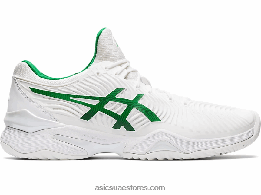 Asics أبيض / أخضر محكمة وما يليها نوفاك 2N24DJ2063