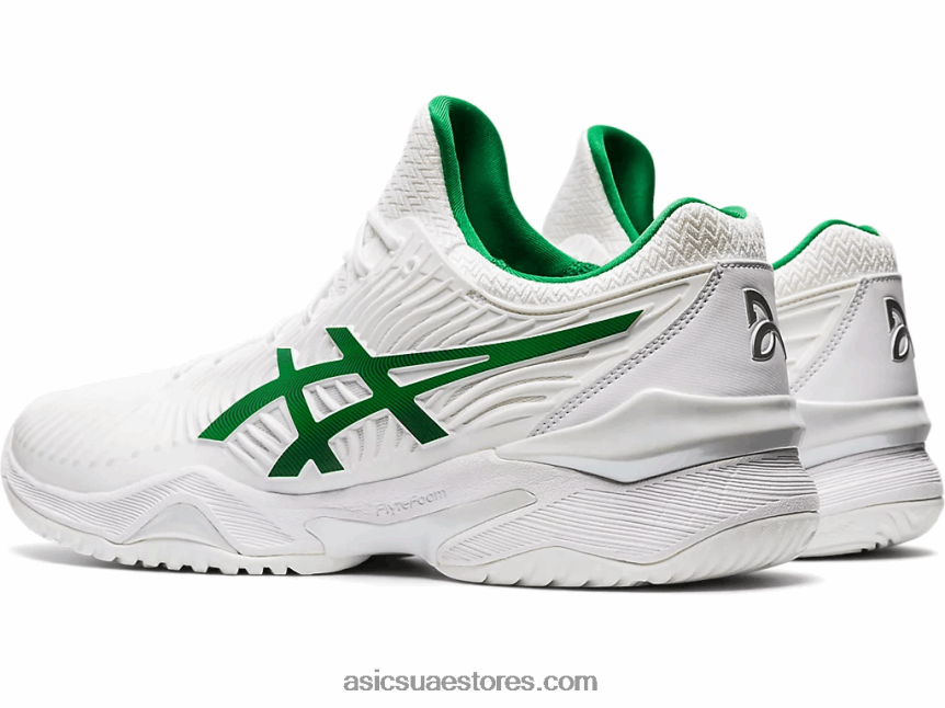Asics أبيض / أخضر محكمة وما يليها نوفاك 2N24DJ2063