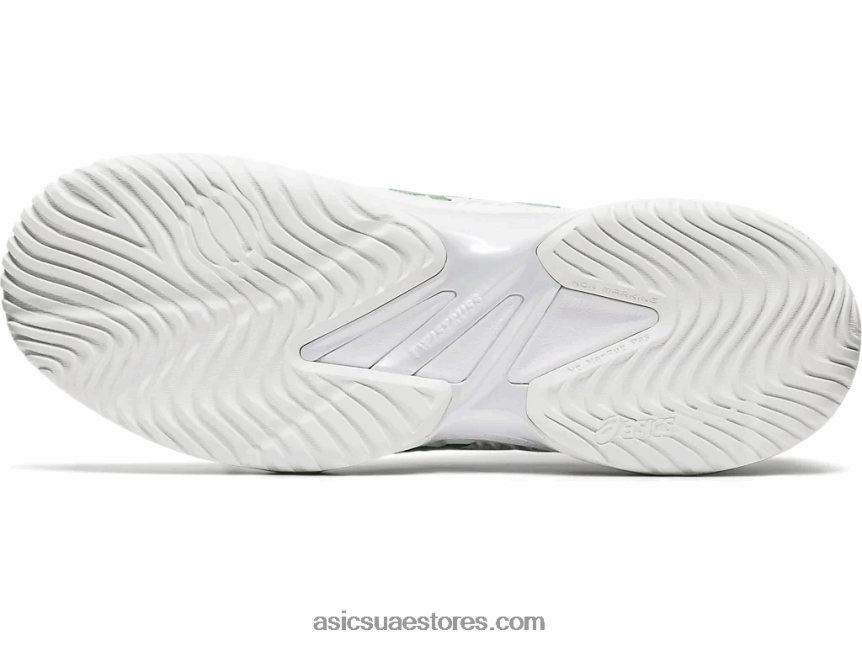 Asics أبيض / أخضر محكمة وما يليها نوفاك 2N24DJ2063