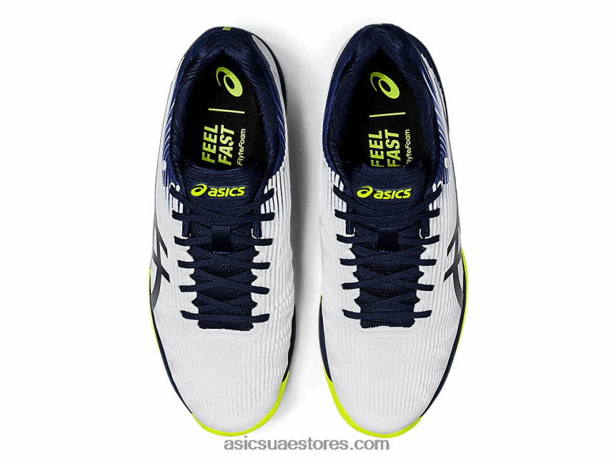 Asics أبيض / طاووس سرعة الحل وما يليها 2N24DJ2068