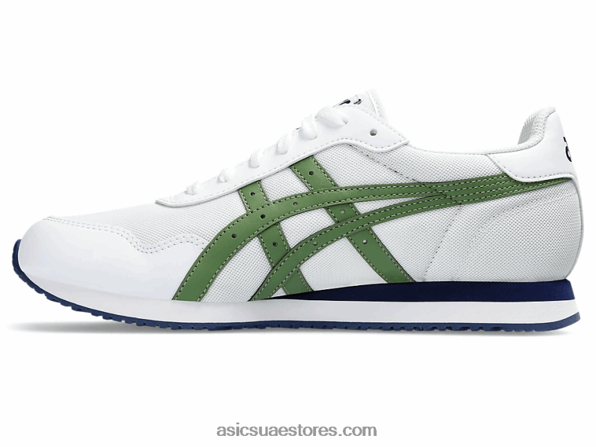 Asics أبيض / أرز أخضر عداء النمر 2N24DJ208