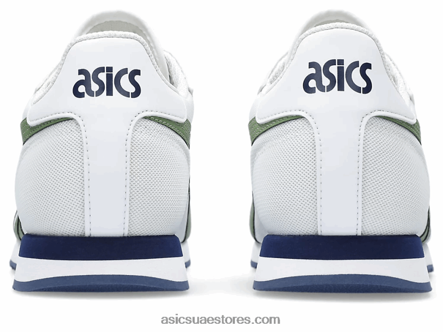 Asics أبيض / أرز أخضر عداء النمر 2N24DJ208