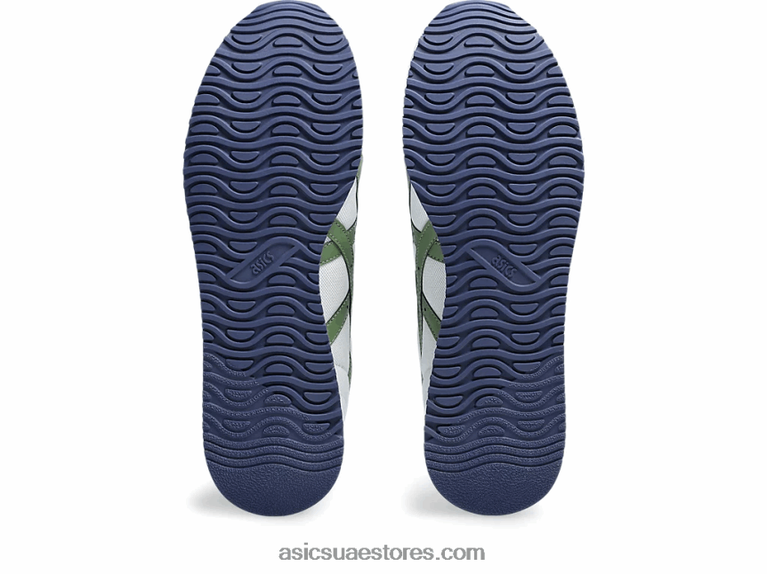 Asics أبيض / أرز أخضر عداء النمر 2N24DJ208