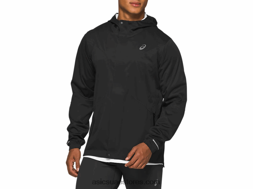 Asics أسود الأداء جاكيت تسريع للرجال 2N24DJ2098