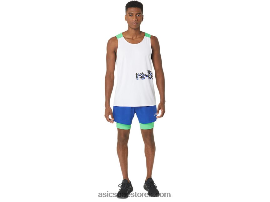 Asics الملكي / المسار الرجال الجديد القوي المعاد توجيهه قصير المدى 2N24DJ20