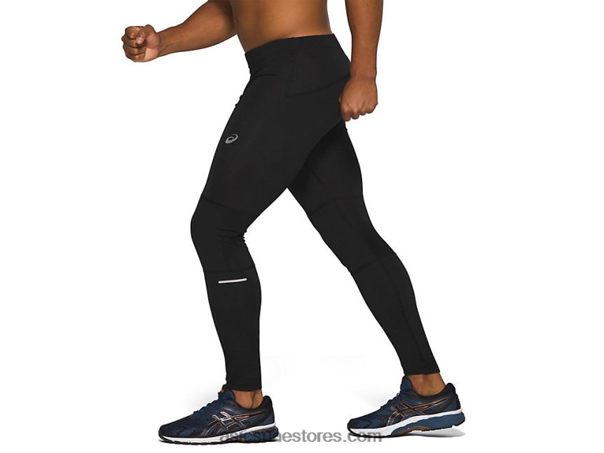 Asics أسود الأداء سباق الرجال ضيق 2N24DJ2102