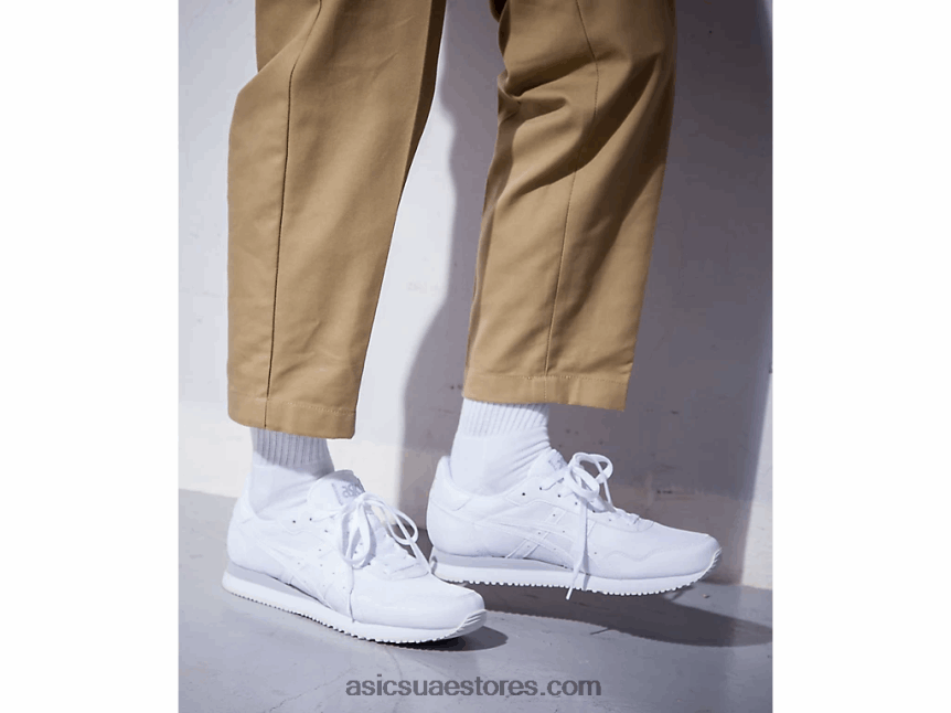 Asics أبيض عداء النمر 2N24DJ2104
