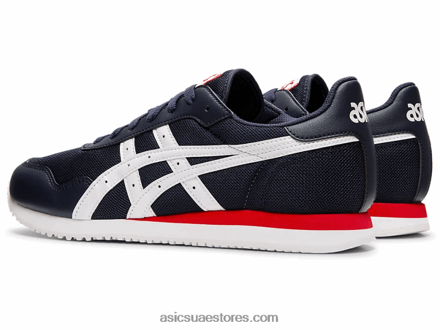 Asics منتصف الليل / أبيض عداء النمر 2N24DJ2106