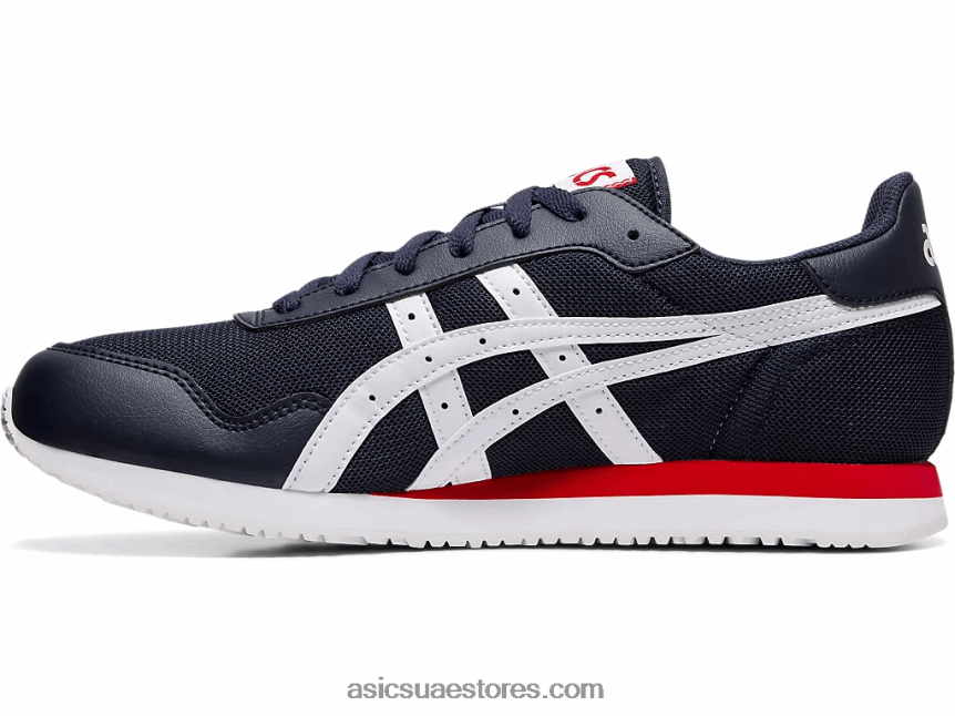 Asics منتصف الليل / أبيض عداء النمر 2N24DJ2106