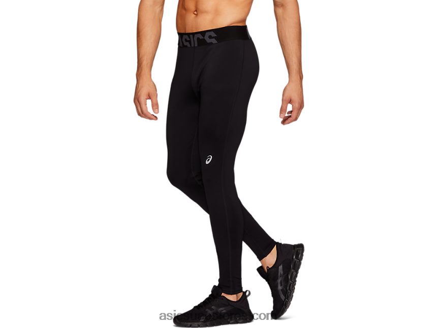 Asics أسود الأداء ثيرموبوليس للرجال ضيقة 2N24DJ2114