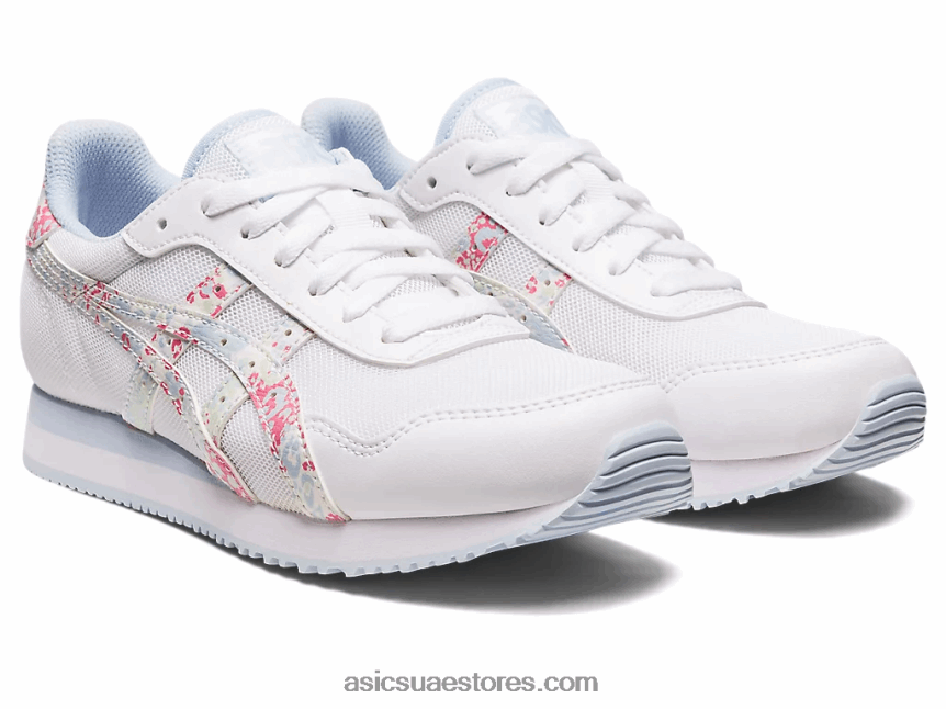 Asics أبيض / بابايا عداء النمر 2N24DJ2164