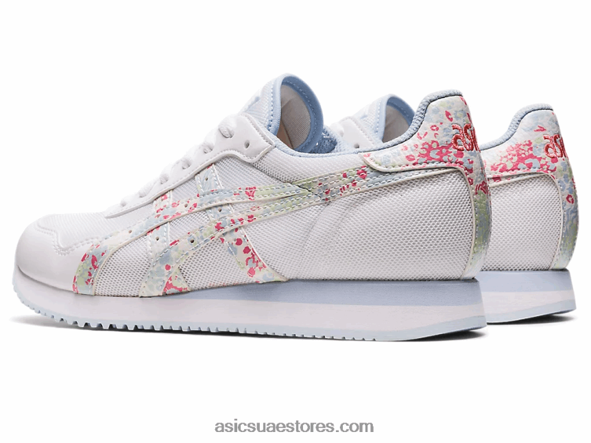 Asics أبيض / بابايا عداء النمر 2N24DJ2164
